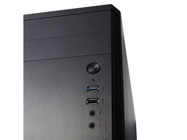 Fractal Design Core 1100 - Tower - mini ATX - ingen strømforsyning (ATX12V) - svart - USB/lyd