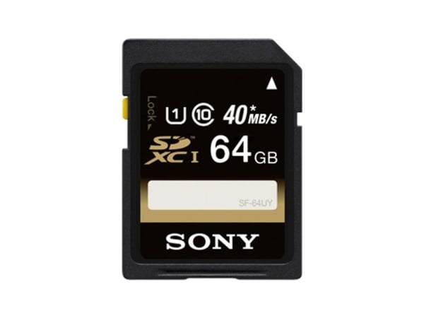 Sony SF64U, 64 GB, SDHC, Klass 10, UHS-I, 90 MB/s, Svart