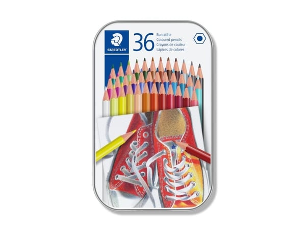 STAEDTLER 175 - Fargeblyant - assorterte farger (en pakke 36)