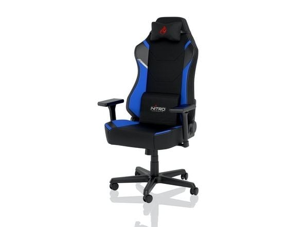 Nitro Concepts X1000, PC-gamingstol, 135 kg, Polstret sete, Polstret ryggstøtte, PC, Svart
