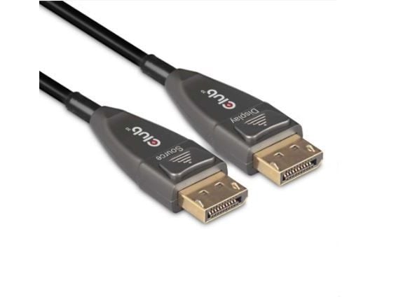 Club 3D CAC-1079 - DisplayPort-kabel - DisplayPort (hann) låst til DisplayPort (hann) låst - DisplayPort 1.4 - 20 m - 4K-støtte, 8K-støtte, Active ...