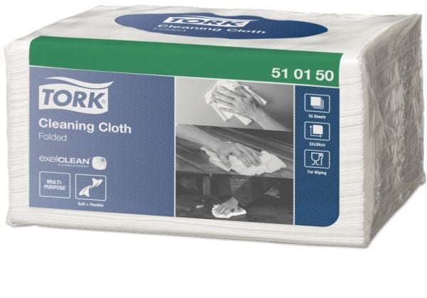 Tork 510150, Papir, Hvit, 320 mm, 385 mm, 55 stykker, 195 mm Tork 510150, Papir, Hvit, 320 mm, 385 mm, 55 stykker, 195 mm