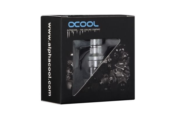 Alphacool 17456, Sølv, Montering, Messing, 1/4", 42 mm, 2,4 cm, 2,4 cm