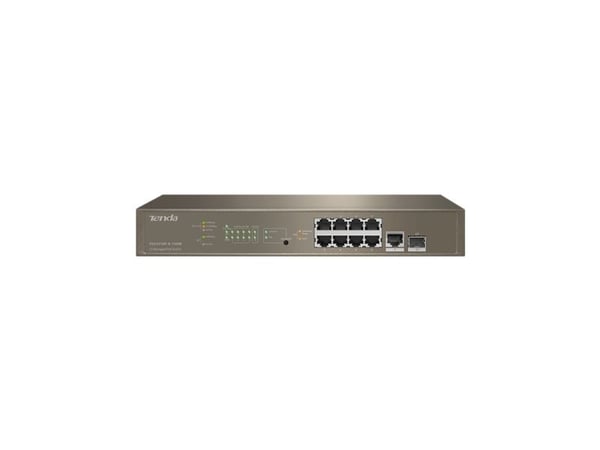 Tenda TEG5310P-8-150W, Hallittu, L3, Gigabit Ethernet (10/100/1000), Power over Ethernet -tuki, Telineasennus, Seinäkiinnitteinen