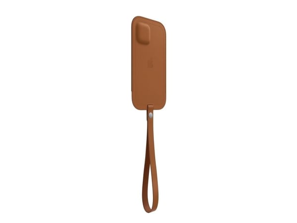 Apple - Beskyttelsesmuffe for mobiltelefon - med MagSafe - lær - salbrun - for iPhone 12 mini