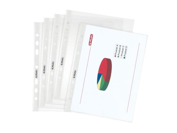 Herlitz 5825252 Läpinäkyvä kansi 150 x 210 mm (A5) polypropeeni (PP) 25 kpl (5825252)