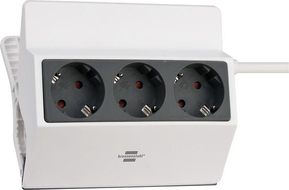 Brennenstuhl 1150070, 3 m, 3 AC-pistorasia(a), Sisätila, IP20, Antrasiitti, Valkoinen, 16 A