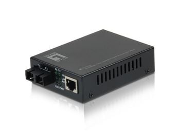 LevelOne FVT-2401 - Fibermedieomformer - 100Mb LAN - 10Base-T, 100Base-FX, 100Base-TX - RJ-45 / SC-enkeltmodus - opp til 40 km - 1310 nm