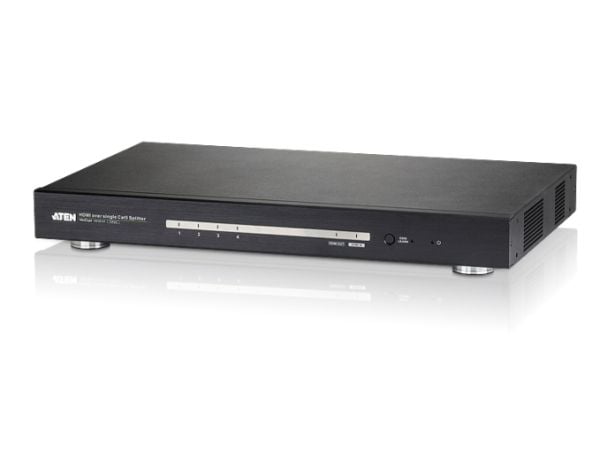 ATEN VS1814T HDMI Over Single Cat 5 Splitter - Video/lyd-forlenger - HDMI - over CAT 5 - 4 porter - opp til 100 m