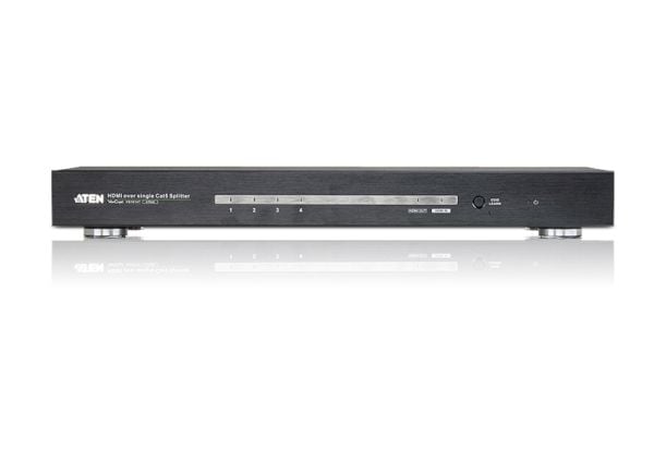 ATEN VS1814T HDMI Over Single Cat 5 Splitter - Video/lyd-forlenger - HDMI - over CAT 5 - 4 porter - opp til 100 m