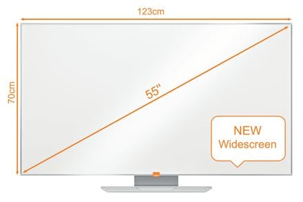 Nobo Premium Plus widescreen stål magnetisk whiteboard 122x69cm Hvid