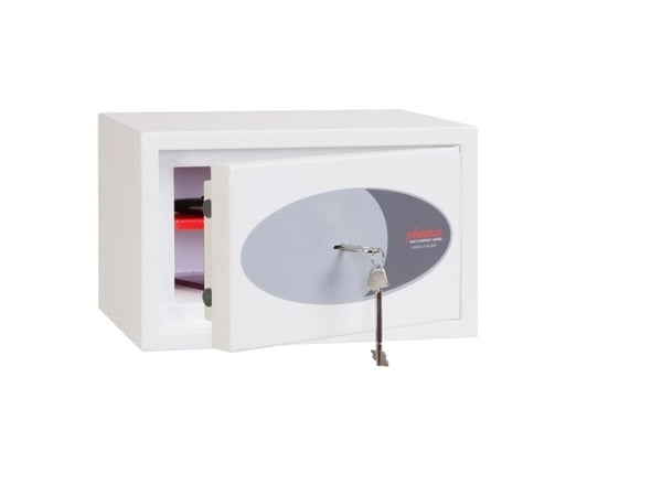 Phoenix Safe Co. Fortress II SS1181K, Frittstående safe, 8 l, Hvit, Flat nøkkel, Stål, 350 mm