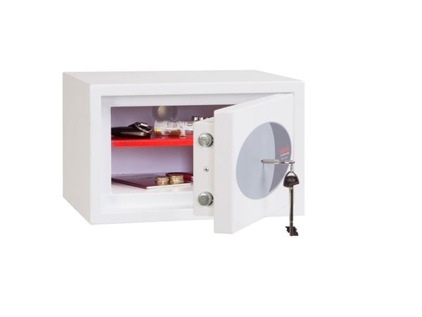 Phoenix Safe Co. Fortress II SS1181K, Frittstående safe, 8 l, Hvit, Flat nøkkel, Stål, 350 mm