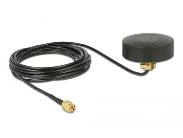 Delock - Antenne - Smart Home - 2 dBi - rundtstrålende - innendørs / utendørs, skruemontering - svart