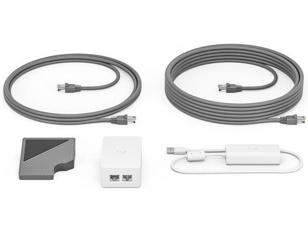 Logitech Cat5e Kit - Tillbehörssats till videokonferens - för Logitech Base Bundle, RoomMate + MeetUp + Tap IP; Room Solution Base Bundle, Huddle, ...