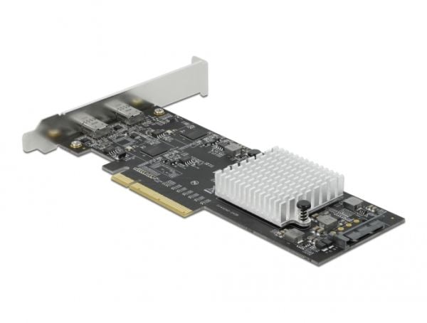 Delock - USB-adapter - PCIe 2.0 x8 lavprofil - USB-C 3.2 Gen 2x2 x 2