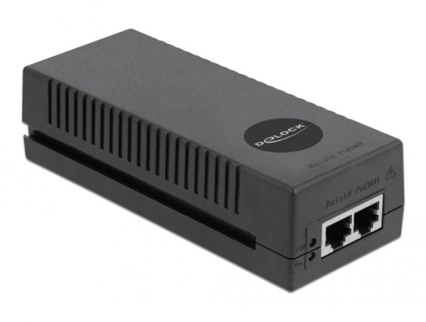 Delock 10 Gigabit PoE+ Injector - Strøminjektor - AC 100-240 V - 30 watt - svart