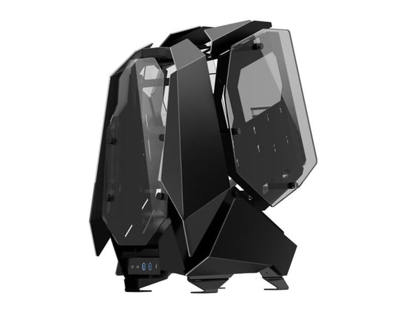 Jonsbo MOD5, PC, Sort, ATX, ITX, Micro ATX, Aluminium, Herdet glass, Spilling, Multi