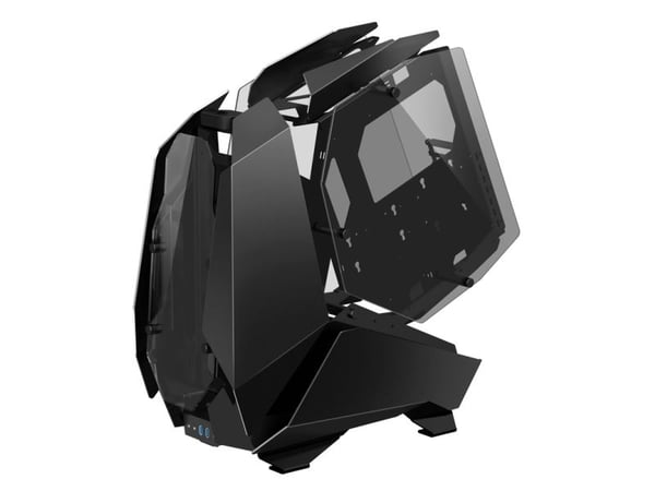Jonsbo MOD5, PC, Sort, ATX, ITX, Micro ATX, Aluminium, Herdet glass, Spilling, Multi