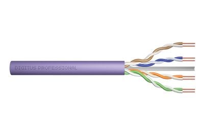 DIGITUS Professional Installation Cable - Samlet kabel - 305 m - UTP - simpleks - CAT 6 - fiolett, RAL 4005