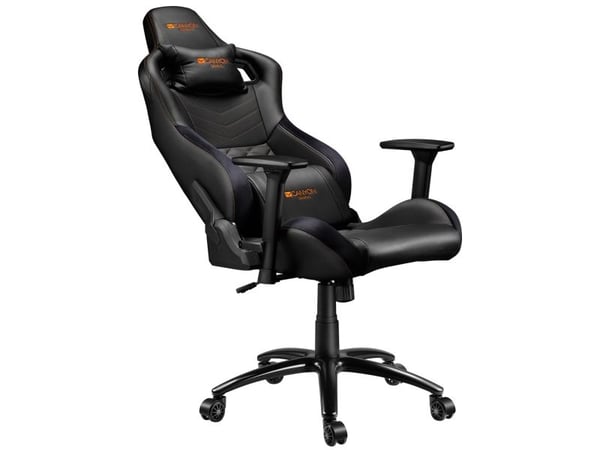 Canyon Nightfall GC-7, PC-gamingstol, 150 kg, Polstret Sete, Polstret Rygg, Sort, Metall