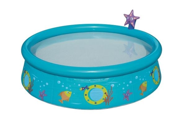 Bestway 57326, Oppblåsbart basseng, Rund, 2 år, PVC, Vinyl, Flerfarget