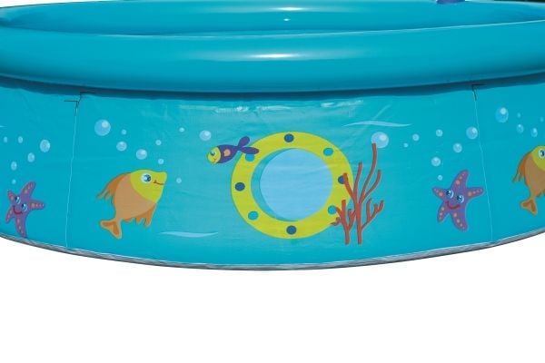Bestway 57326, Oppblåsbart basseng, Rund, 2 år, PVC, Vinyl, Flerfarget