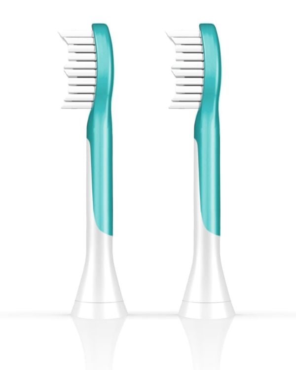 Philips Sonicare For Kids HX6042 - Utskiftningsbørstehode - for tannbørste - akvamarin (en pakke 2)