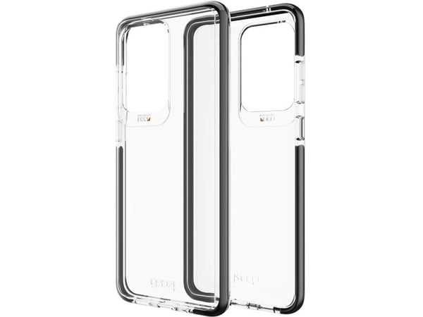 GEAR4 Piccadilly, Etui, Samsung, Galaxy S20 Ultra 5G, 17,5 cm (6.9"), Sort, Gjennomsiktig