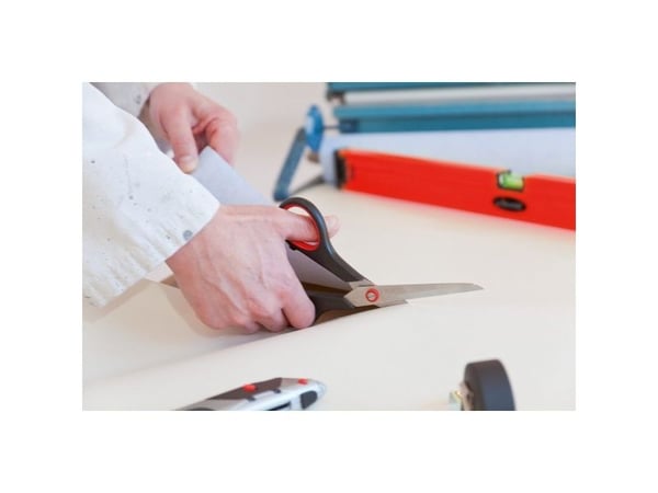 Vigor Universal scissors, Voksen, Rett kutt, Single/enkelt, Sort, Rød, Universell, Høyrehendt