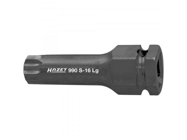 HAZET 990S-14LG, Kraftpipe, Svart, 1 hoder, 1/2", Metrisk, Tyskland