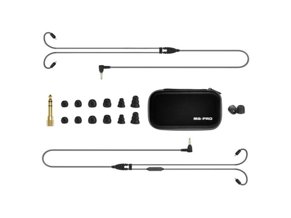 MEE audio M6 PRO, Hodetelefoner, In-ear, Audiofil, Sort, Grå, Digitalt, 1,3 m