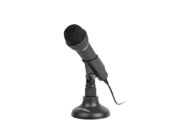 NATEC ADDER, Konferansemikrofon, -55 dB, 20 - 20000 Hz, Retningsuavhengig, Kondensator, Koblet med ledninger (ikke trådløs)