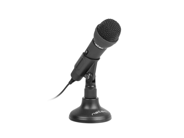 NATEC ADDER, Konferansemikrofon, -55 dB, 20 - 20000 Hz, Retningsuavhengig, Kondensator, Koblet med ledninger (ikke trådløs)