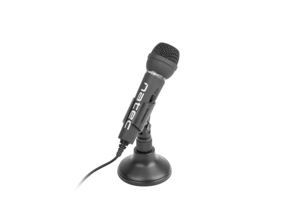 NATEC ADDER, Konferansemikrofon, -55 dB, 20 - 20000 Hz, Retningsuavhengig, Kondensator, Koblet med ledninger (ikke trådløs)