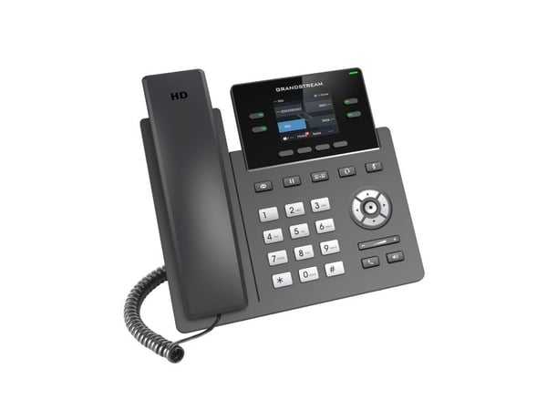 Grandstream GRP2612W - VoIP-telefon med anrops-ID/samtale venter - treveis anropskapasitet - SIP, RTCP, RTP, SRTP - 4 linjer