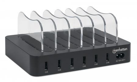 Manhattan 102254, Musta, CE FCC RoHS WEEE ETL, 100 - 240 V, 1 A, 155 mm, 125 mm