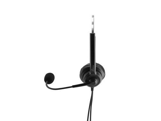 MediaRange MROS304 - Hodesett - on-ear - kablet - USB - svart, sølv