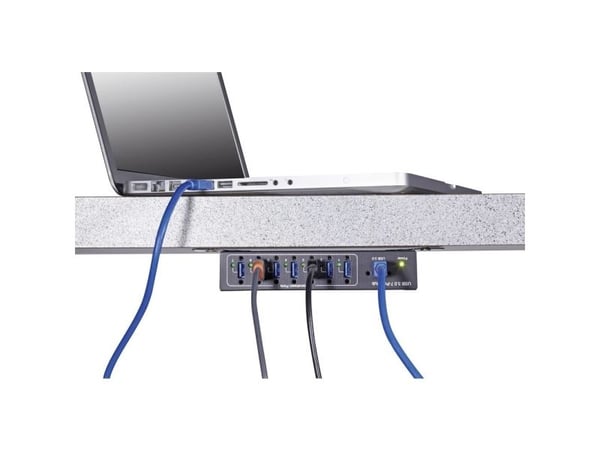 Renkforce RF-3513012, USB 3.2 Gen 1 (3.1 Gen 1) Type-B, USB 3.2 Gen 1 (3.1 Gen 1) Type-A, 5 Mbit/s, Musta, Tila, 80 mm
