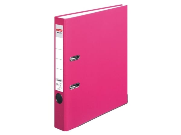 Herlitz maX.file, A4, D-ring, Oppbevaring, Polypropylen (PP), Rosa, Forest Stewardship Council (FSC)
