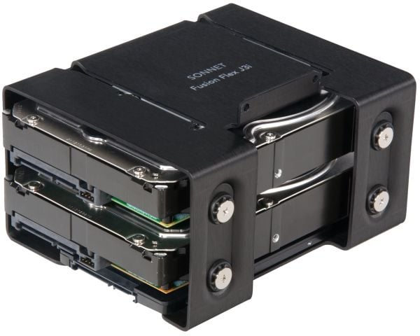 Sonnet Fusion Flex J3i - Monteringssett for harddisk - kapasitet: 2 hard drives (3.5"/2.5") + solid state drive (2.5") - for Apple Mac Pro (I slutt...