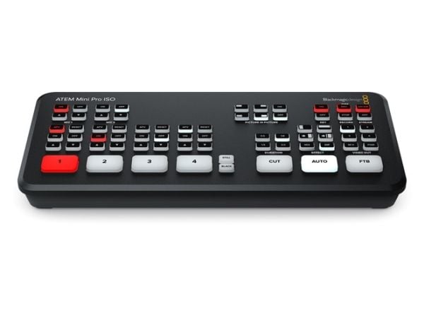 Blackmagic ATEM mini Pro ISO, Full HD, 1280 x 720,1920 x 1080 piksler, 720p, 1080i, 1080p, 60 fps, 10,100,1000 Mbit/s, 10/100/1000Base-T(X)