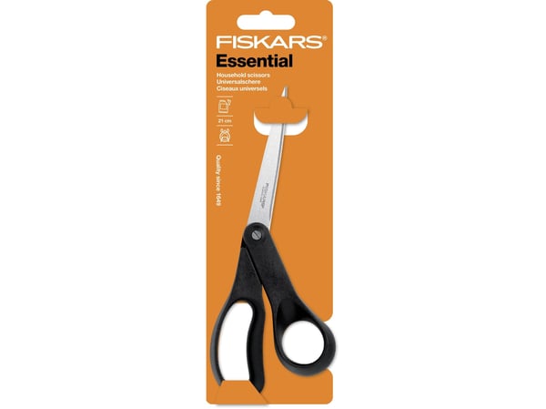 Fiskars 1023817, Vuxen, Rakt snitt, Single, Svart, Rostfritt stål, Rostfritt stål, Universal