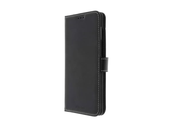Insmat Exclusive Flip Case - Kääntyvä suojakotelo matkapuhelimelle - aitoa nahkaa - musta - Samsung Galaxy S20 FE, S20 FE 5G:lle