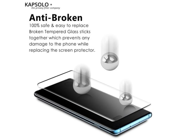 KAPSOLO - Skjermbeskyttelse for mobiltelefon - 3D - glass - for Samsung Galaxy S10 Lite