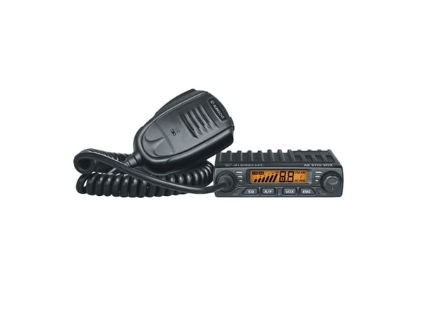 Albrecht AE 6110 VOX, 102 mm, 100 mm, 25 mm, LED, Bil CB radio, Svart