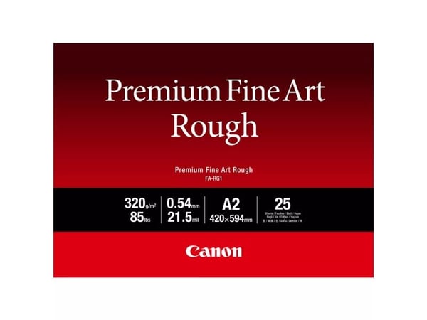 Canon Premium FA-RG1 - Bomull - ru - 21,5 mille - A2 (420 x 594 mm) - 320 g/m² - 25 ark kunstpapir - for imagePROGRAF PRO-1000
