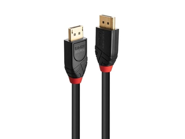 Lindy 41169, 10 m, DisplayPort, DisplayPort, Hankjønn, Hankjønn, 7680 x 4320 piksler