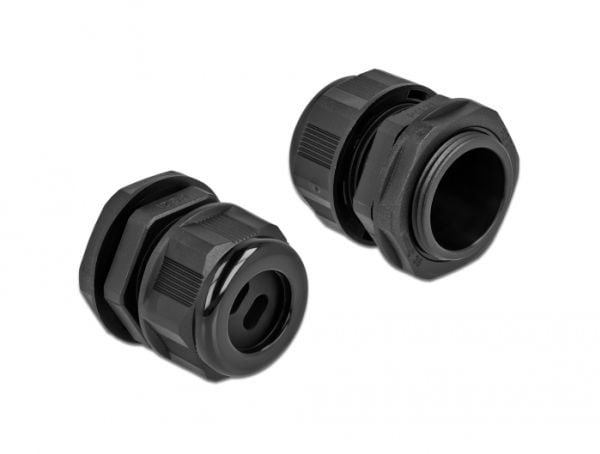 DeLOCK 60391, Musta, Muovi, 2 kpl, PG21, 8,6 mm, IP68