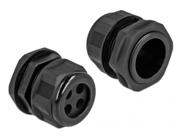 DeLOCK 60383, Musta, Muovi, 2 kpl, PG29, 8 mm, IP68